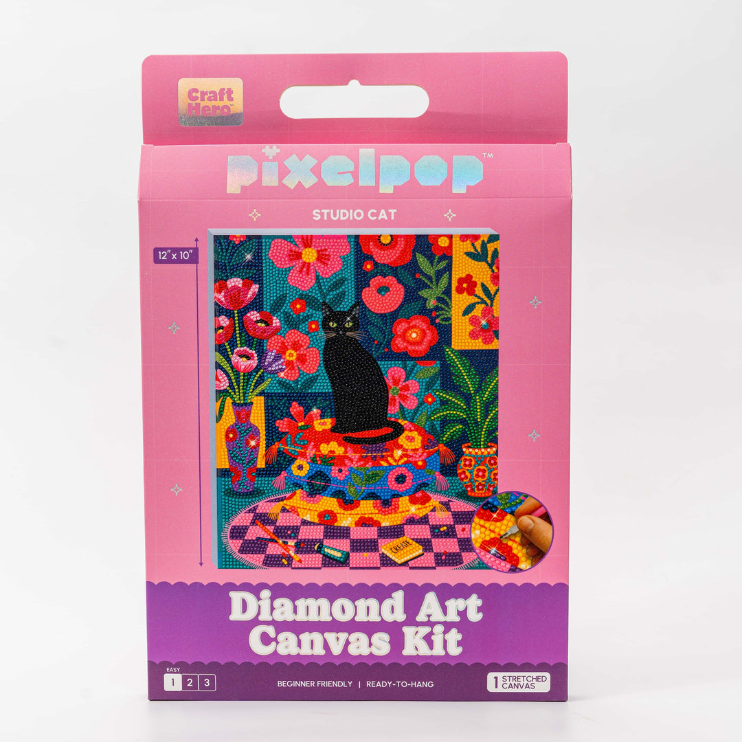 Diamond Art Painting Kit - Studio Cat