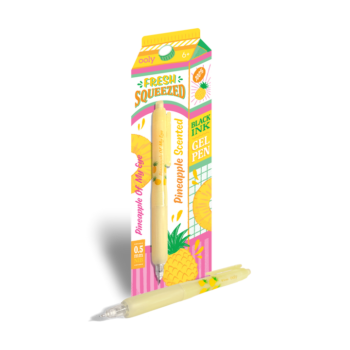 Fresh Squeezed Black Ink Scented Gel Pen - Pineapple