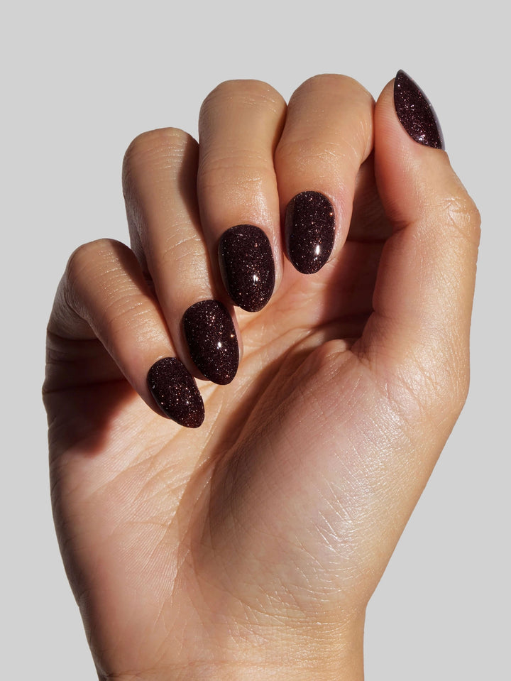 Cocoa Diamond Flash Press-On Nails by Celebritips