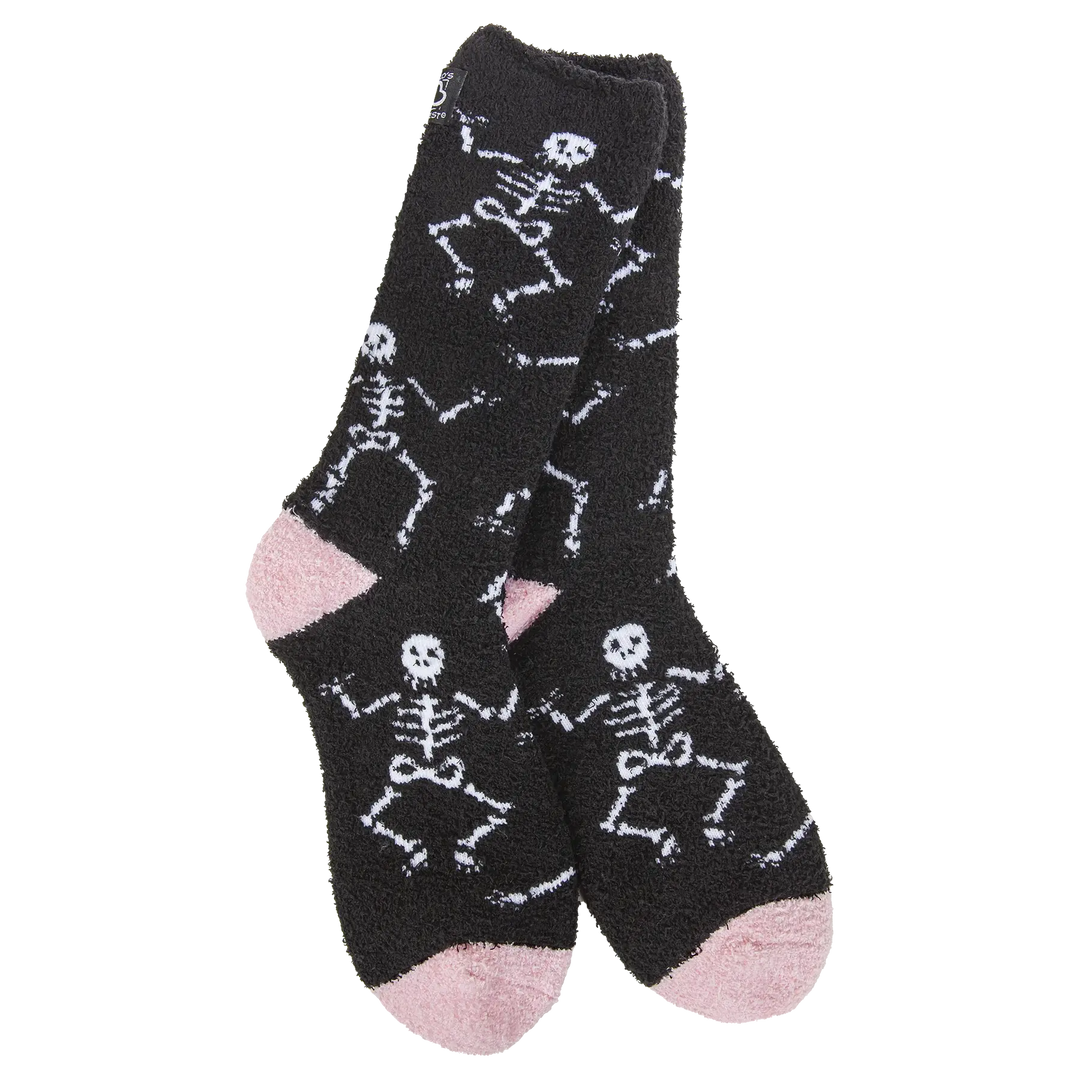 Dancing Skeletons Cozy Crew Socks by World's Softest Socks