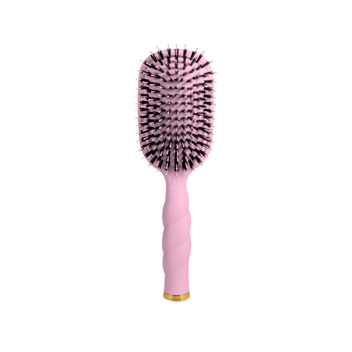 Bubblegum Pink Boar Bristle Hair Brush by Teleties (Ships Next Week)