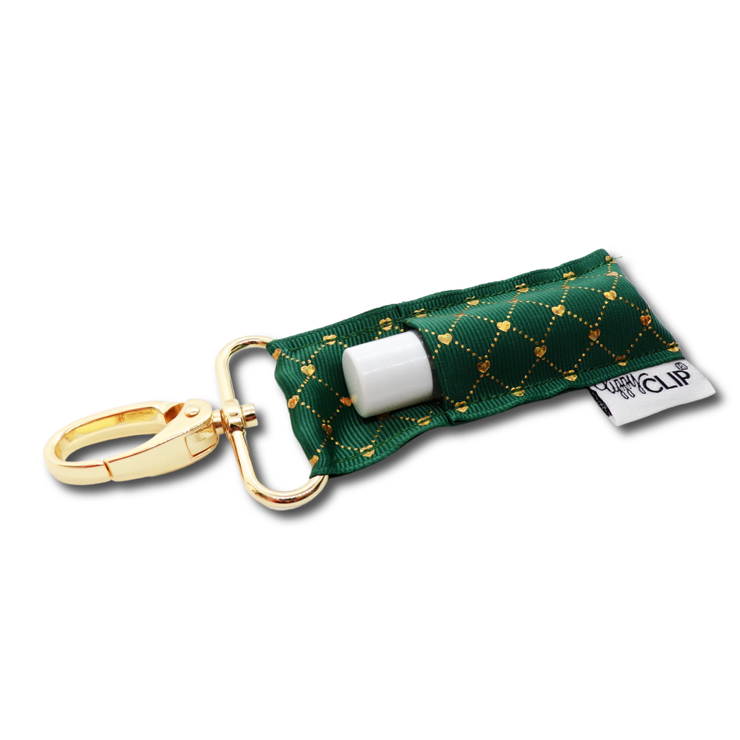 Gold Lattice on Emerald LippyClip® (PREORDER: Ships in 2-3 Weeks)