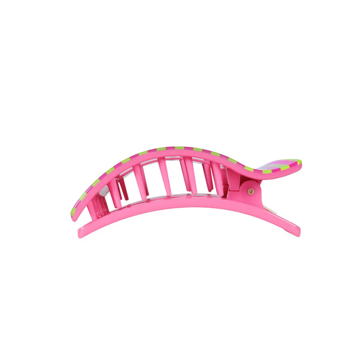 Medium Teleties Flat Rectangle Clip - Summer Crush
