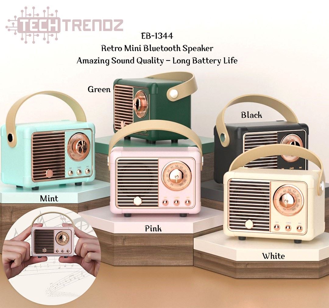 Retro Bluetooth Speaker by Tech Trendz