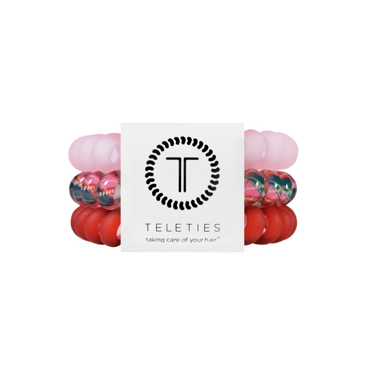 Teleties Hair Tie - Large Band Pack of 3 - Tied in Tartan