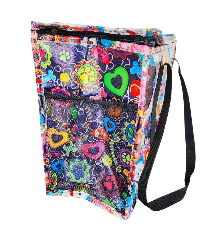 Furry Friends/Dog Bones Happy Shopper Zip Top Thermal Tote