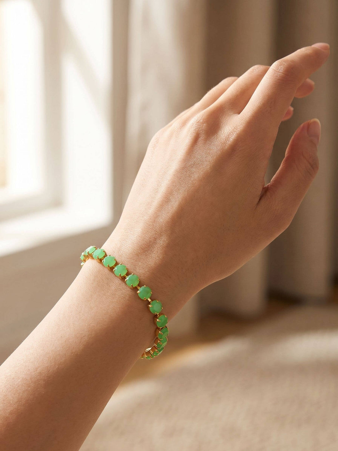 Sienna Tennis Bracelet - Vivid Green by Sorrelli