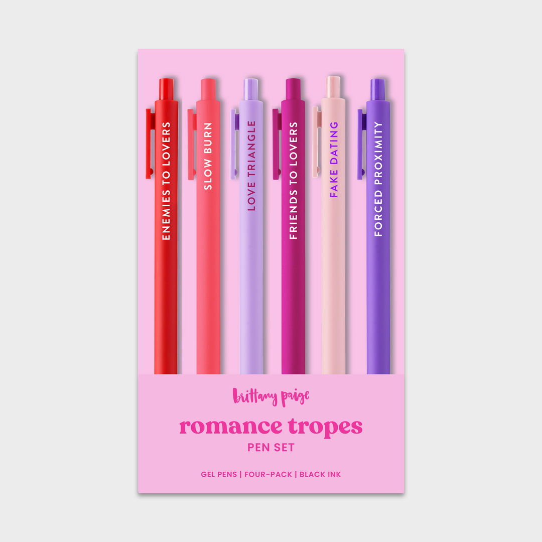 Romance Tropes Pen Set