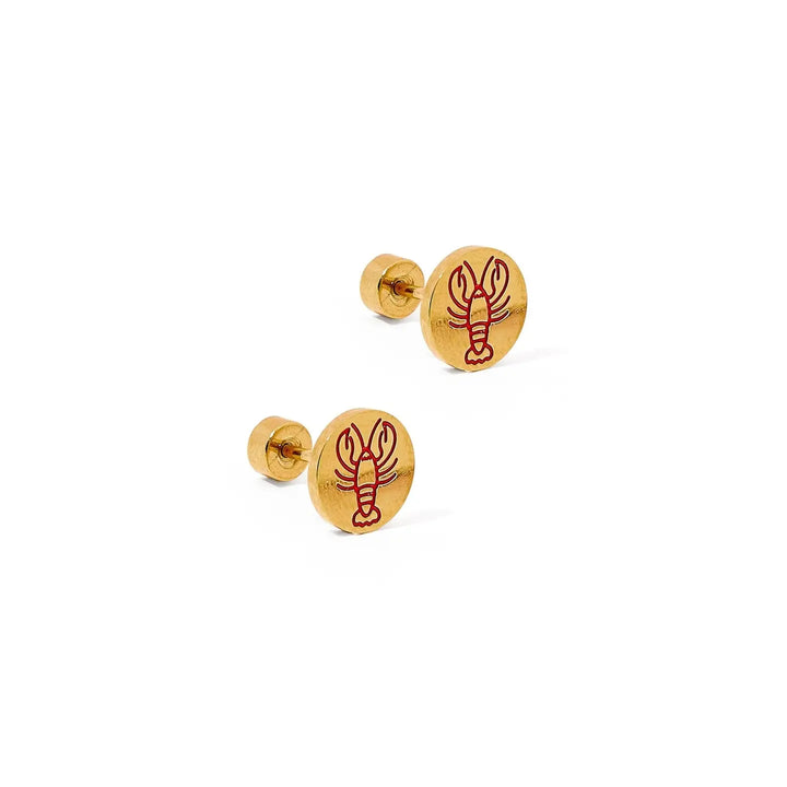 Screwback Stud Earrings - Lobster By Linny Co
