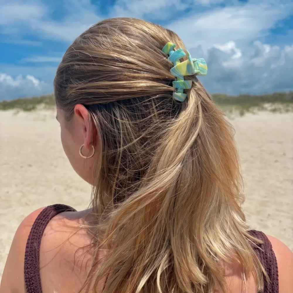 Small Teleties Claw Clip - By the Sea Shore