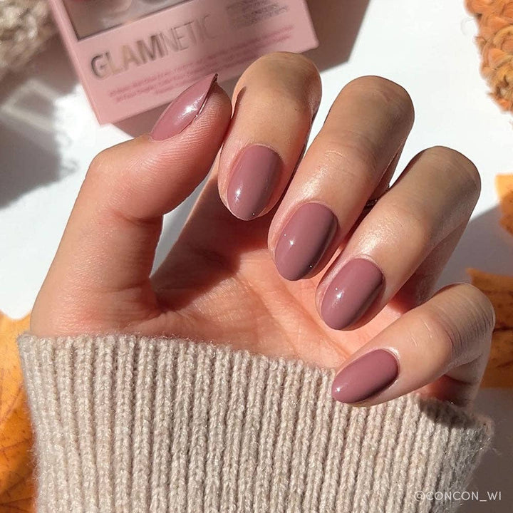 Fall Mauve Press-On Nails by Glamnetic