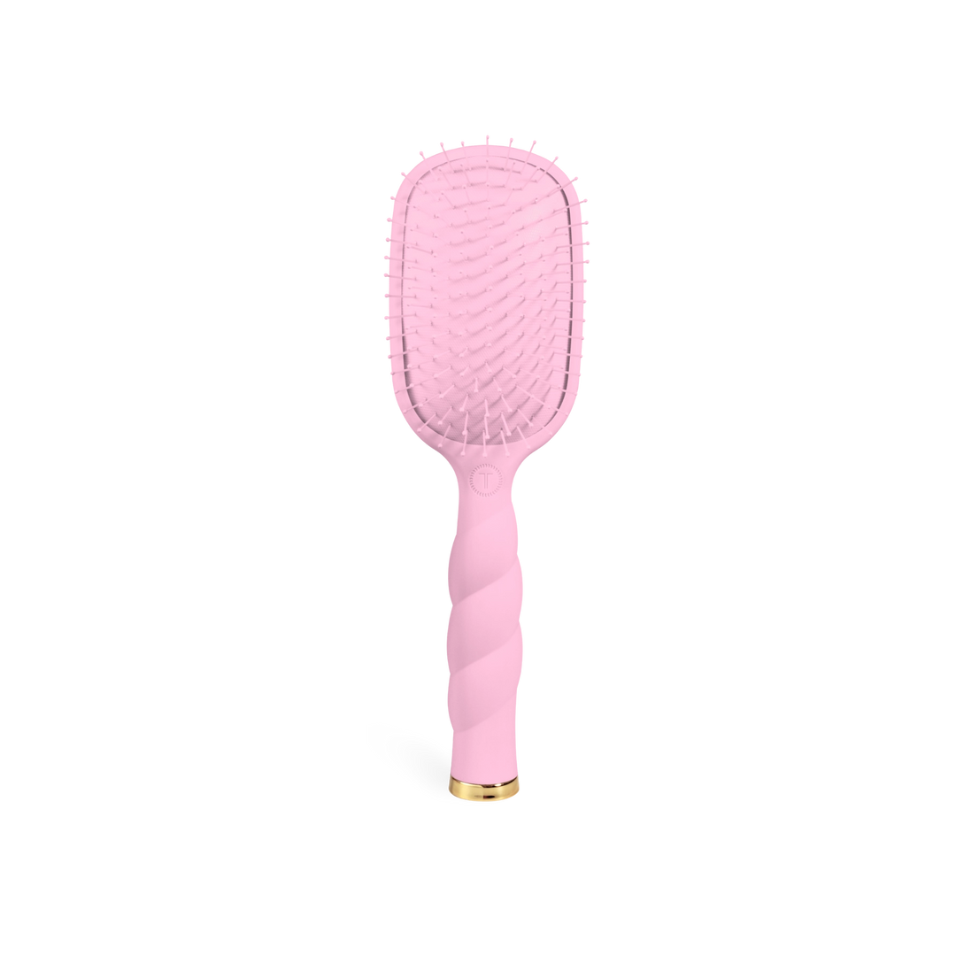Bubblegum Pink Detangler Hair Brush for Medium Hair by Teleties (Ships Next Week)