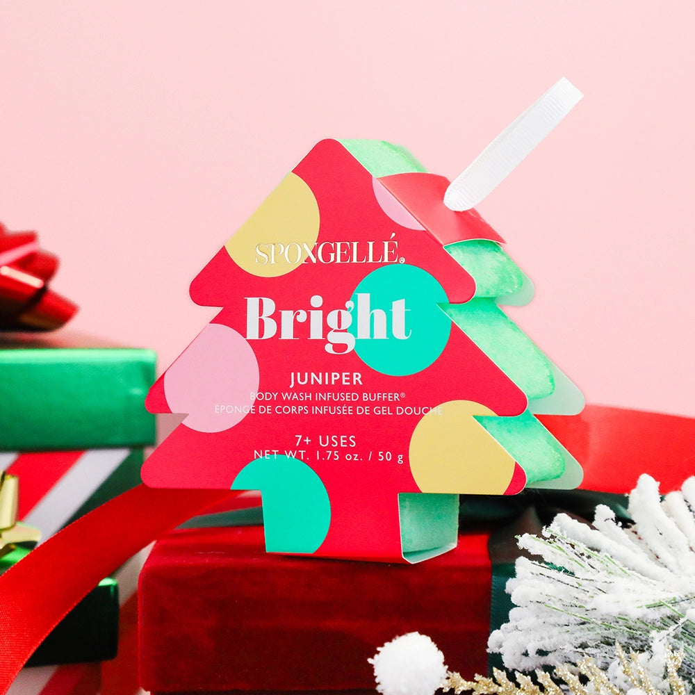 Christmas Tree Body Wash Buffer Ornament - Bright Juniper