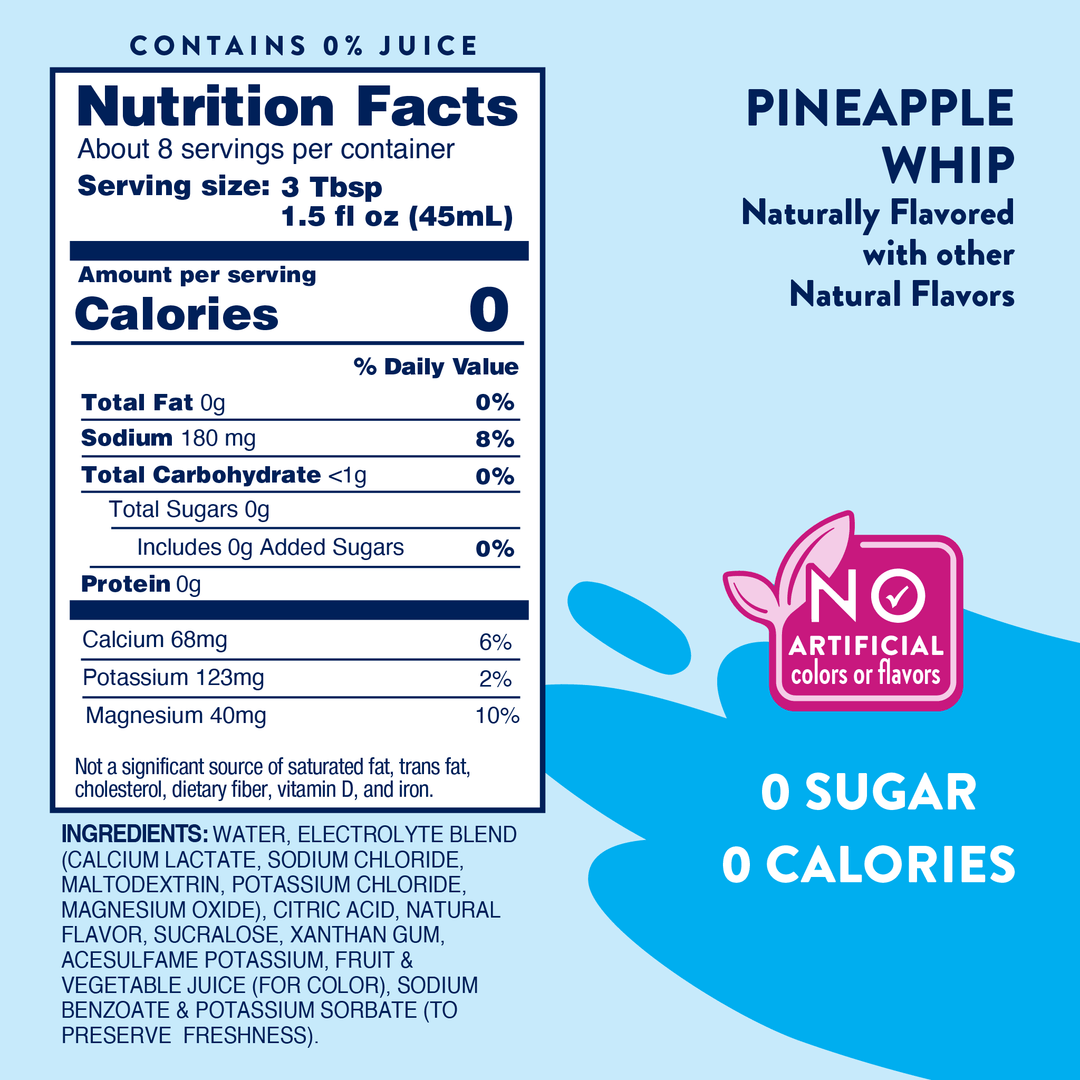 Sugar Free Electrolyte Hydration Syrup - Pineapple Whip