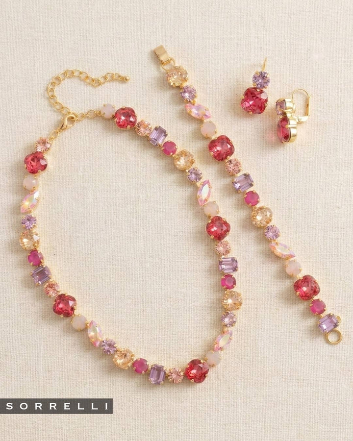 Teddy Tennis Bracelet - Pink by Sorrelli