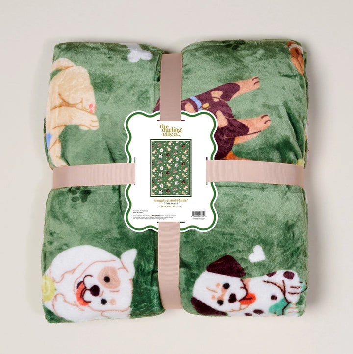 Snuggle Up Plush Blanket - Dog Days by The Darling Effect