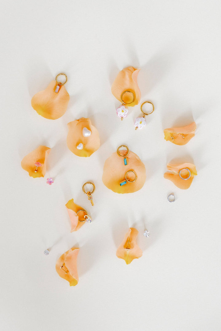 Screwback Stud Earrings Lux - Candy Clover Clear by Linny Co (Ships in 2-3 Weeks)