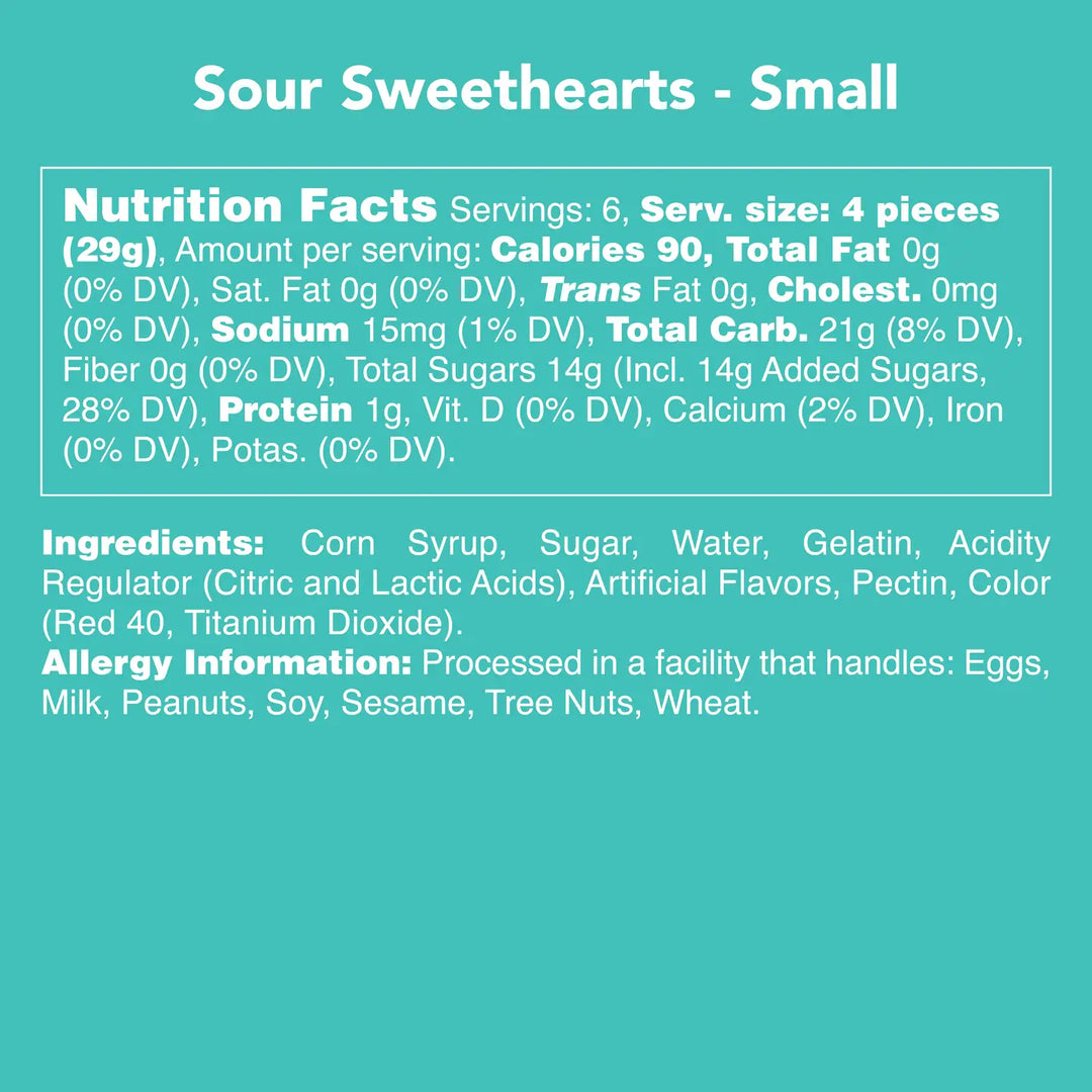 Sour Sweethearts Gummies by Candy Club