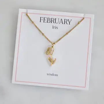 Birth Flower Necklace - Waterproof