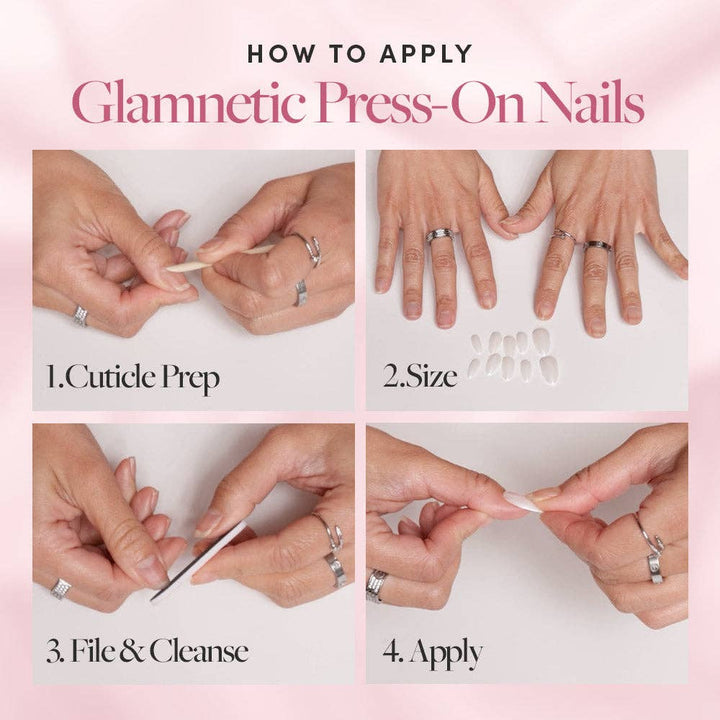 Press-On Glamnetic Nails - Chocolate Brown