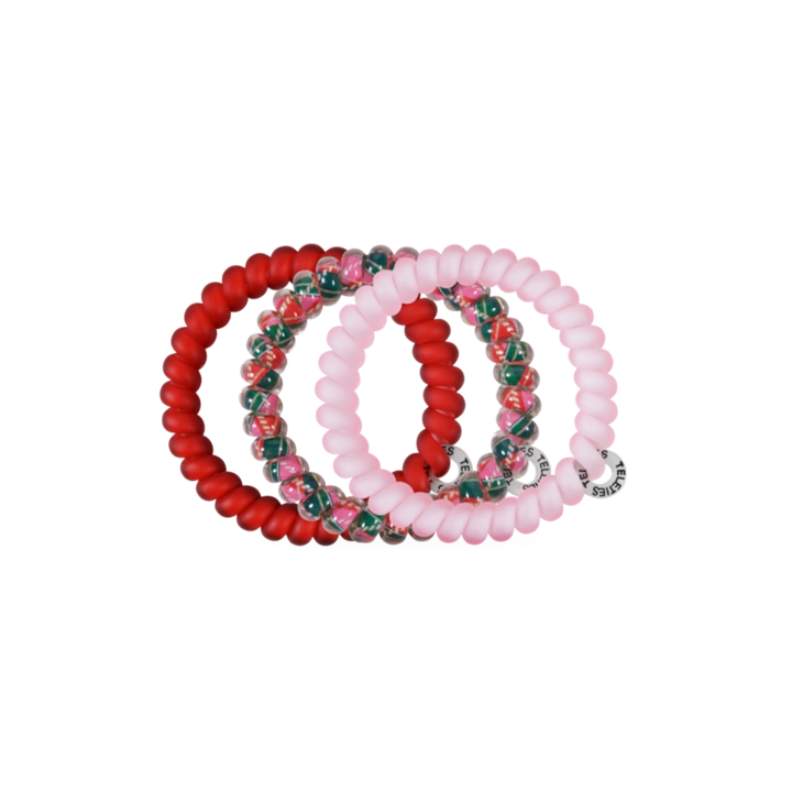 Teleties Hair Tie - Small Band Pack of 3 - Tied in Tartan (Ships in 1-2 Weeks)