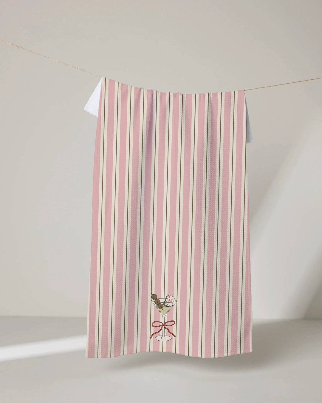 Martini Stripe Tea Towel by Geometry