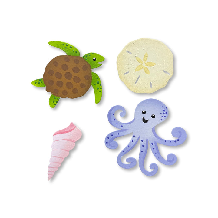 Sea Life Set of 4 Magnets by Roeda