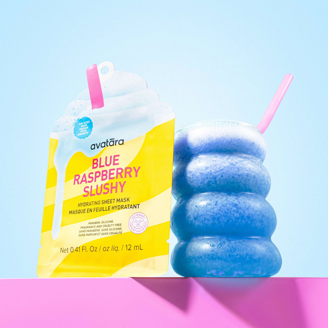 Slushy Kid's Face Mask - Blue Raspberry