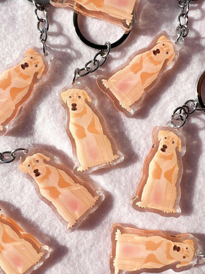 Yellow Labrador Retriever Keychain