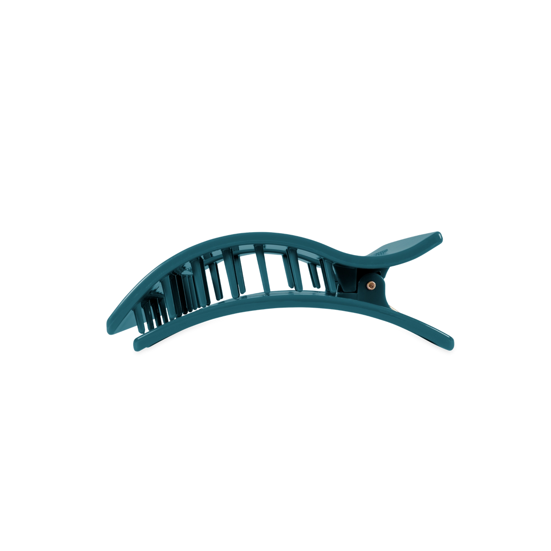 Medium Teleties Flat Rectangle Clip - Teal With It