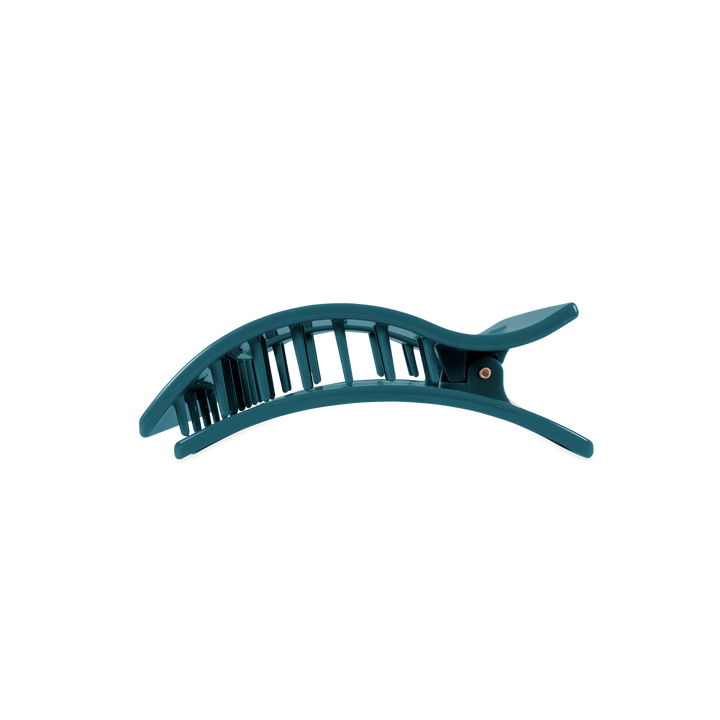 Medium Teleties Flat Rectangle Clip - Teal With It