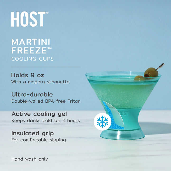 Martini FREEZE Cooling Cup by HOST - Choice of Color