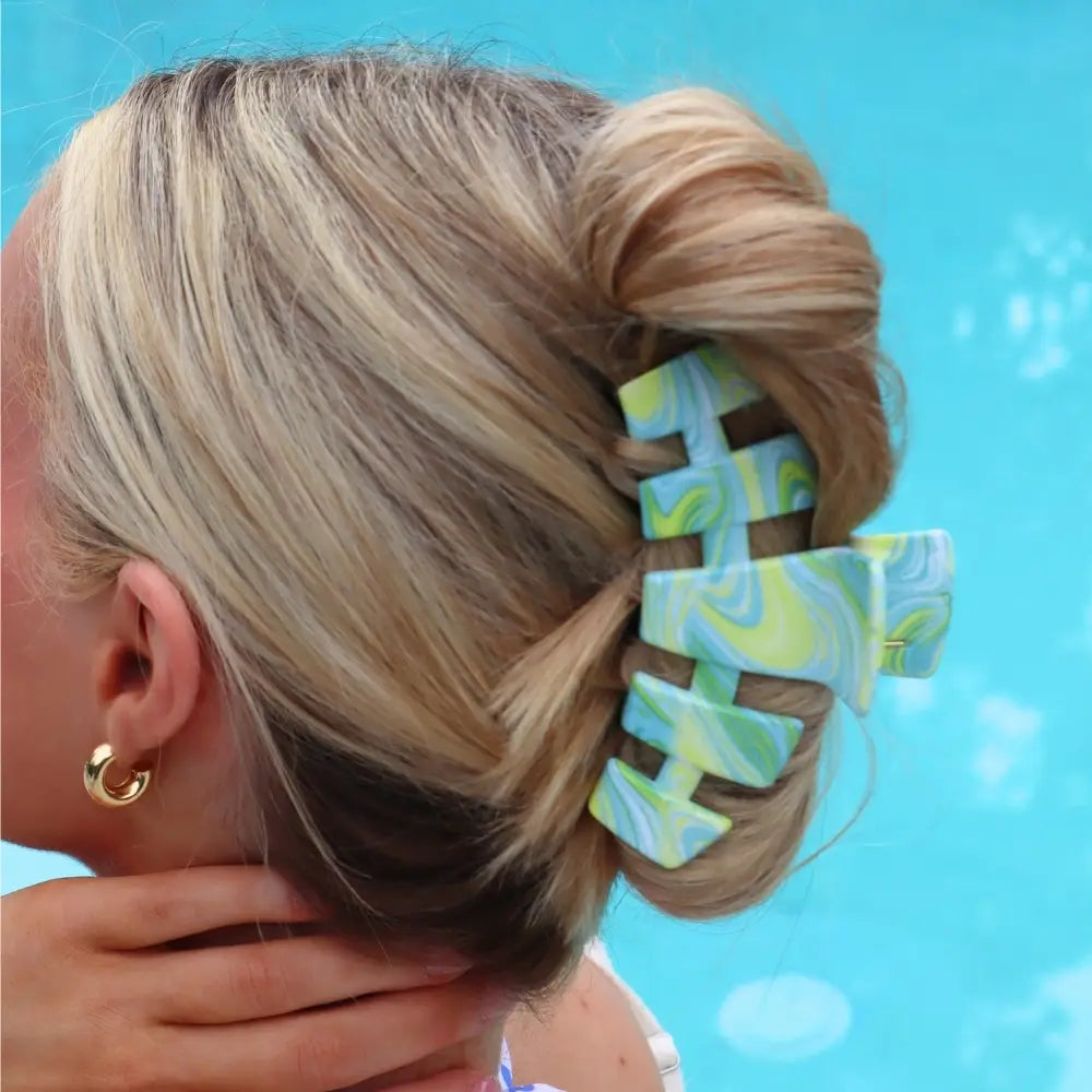 Large Teleties Claw Clip - By the Sea Shore