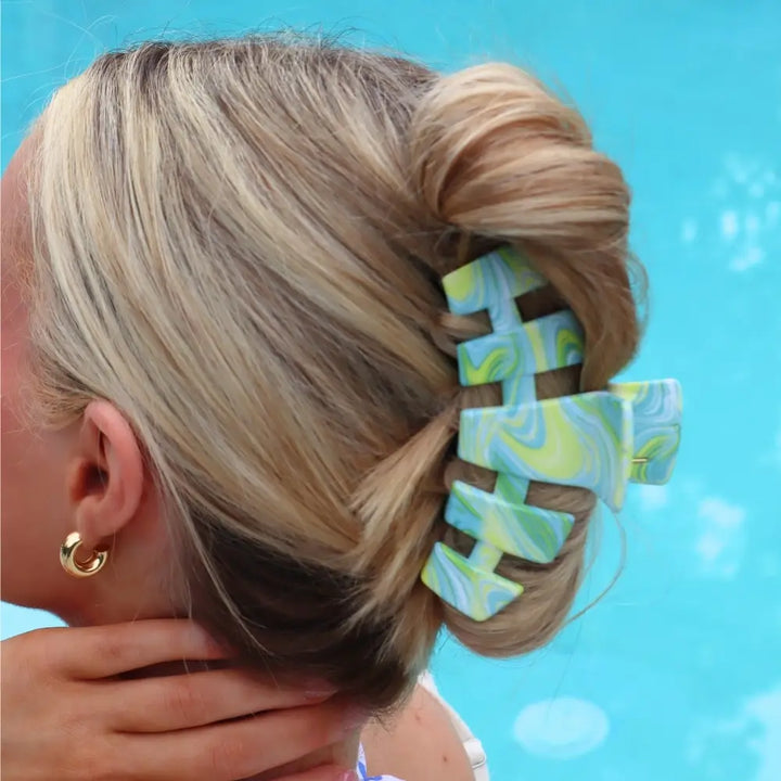 Large Teleties Claw Clip - By the Sea Shore
