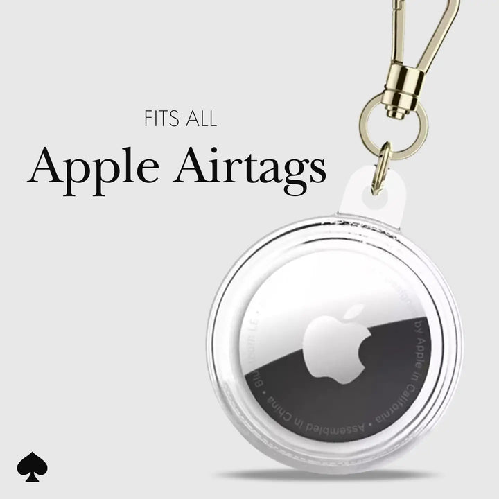 PREORDER: AirTag Keychain Case - Kate Spade City Leopard by Case-Mate (Ships in 2-3 Weeks)