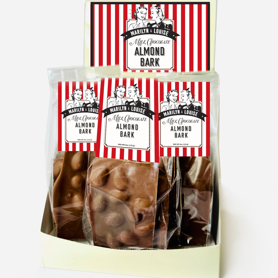 Mlik Chocolate Almond Bark by Marilyn &amp; Louise
