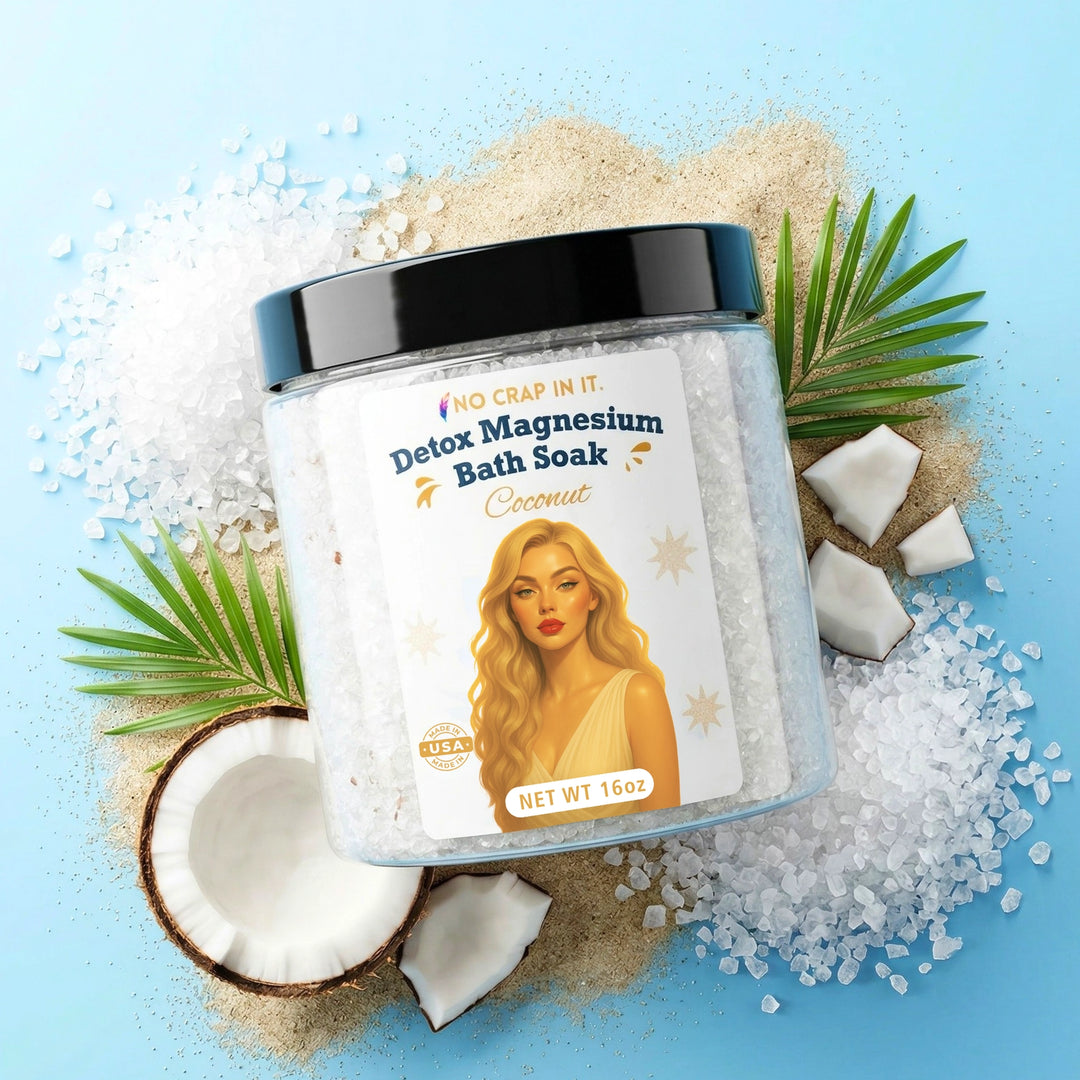 Magnesium Bath Soak - Coconut by No Crap In It (PREORDER: Ships in 2-3 Weeks)