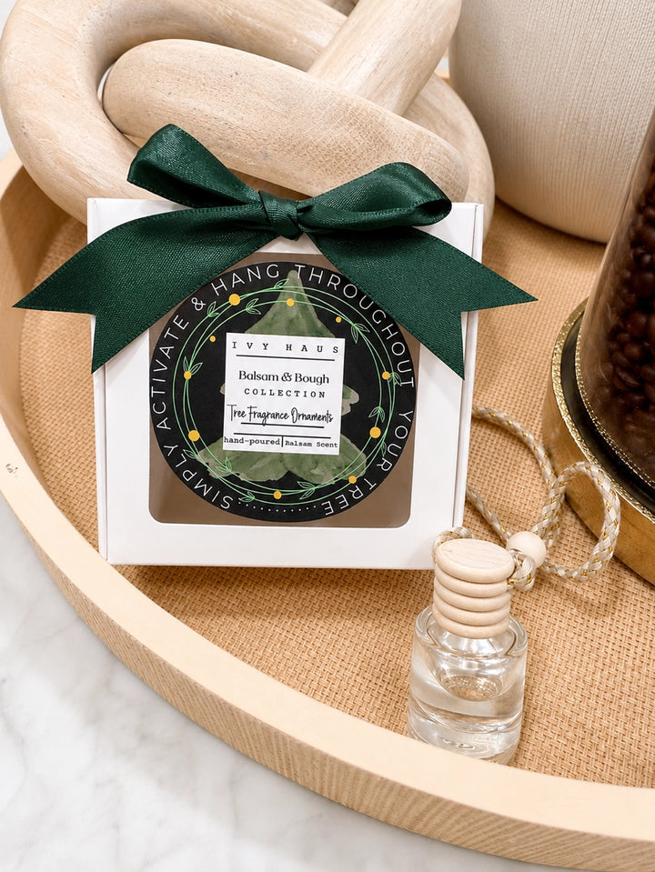Balsam Tree Fragrance Christmas Ornament Boxed Set