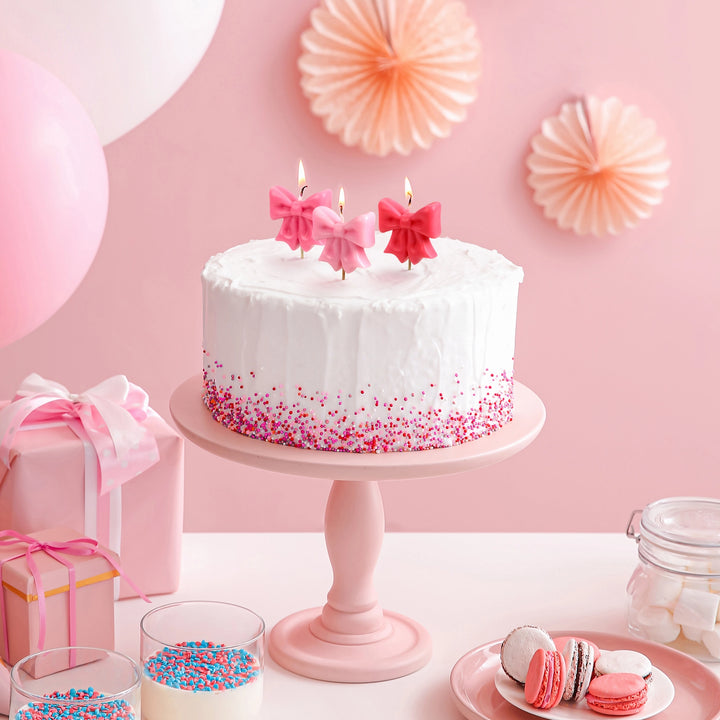 Wrap Party Bow Cake Candles