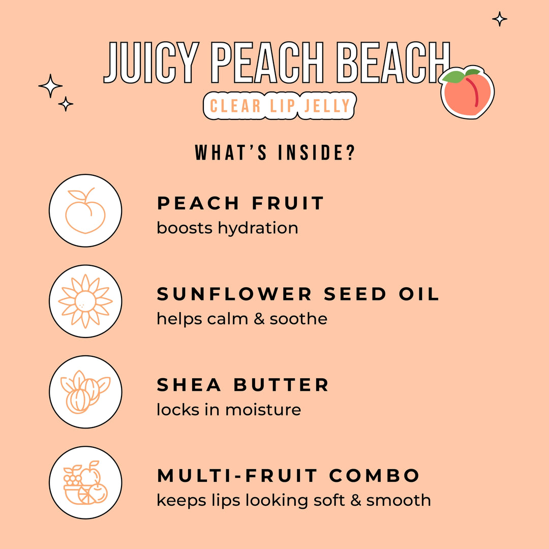 Clear Lip Jelly - Peach Beach
