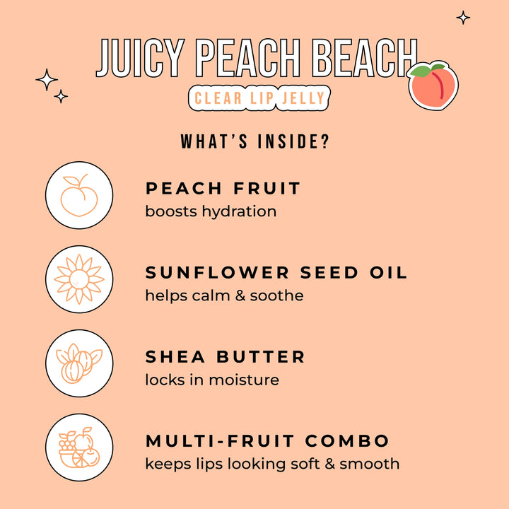 Clear Lip Jelly - Peach Beach