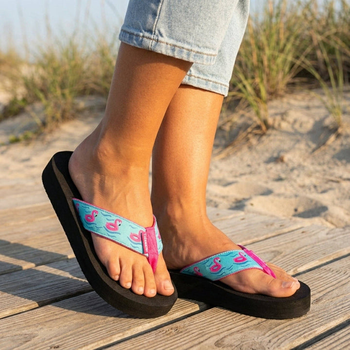 Flamingo Floats Sandals by Tidewater