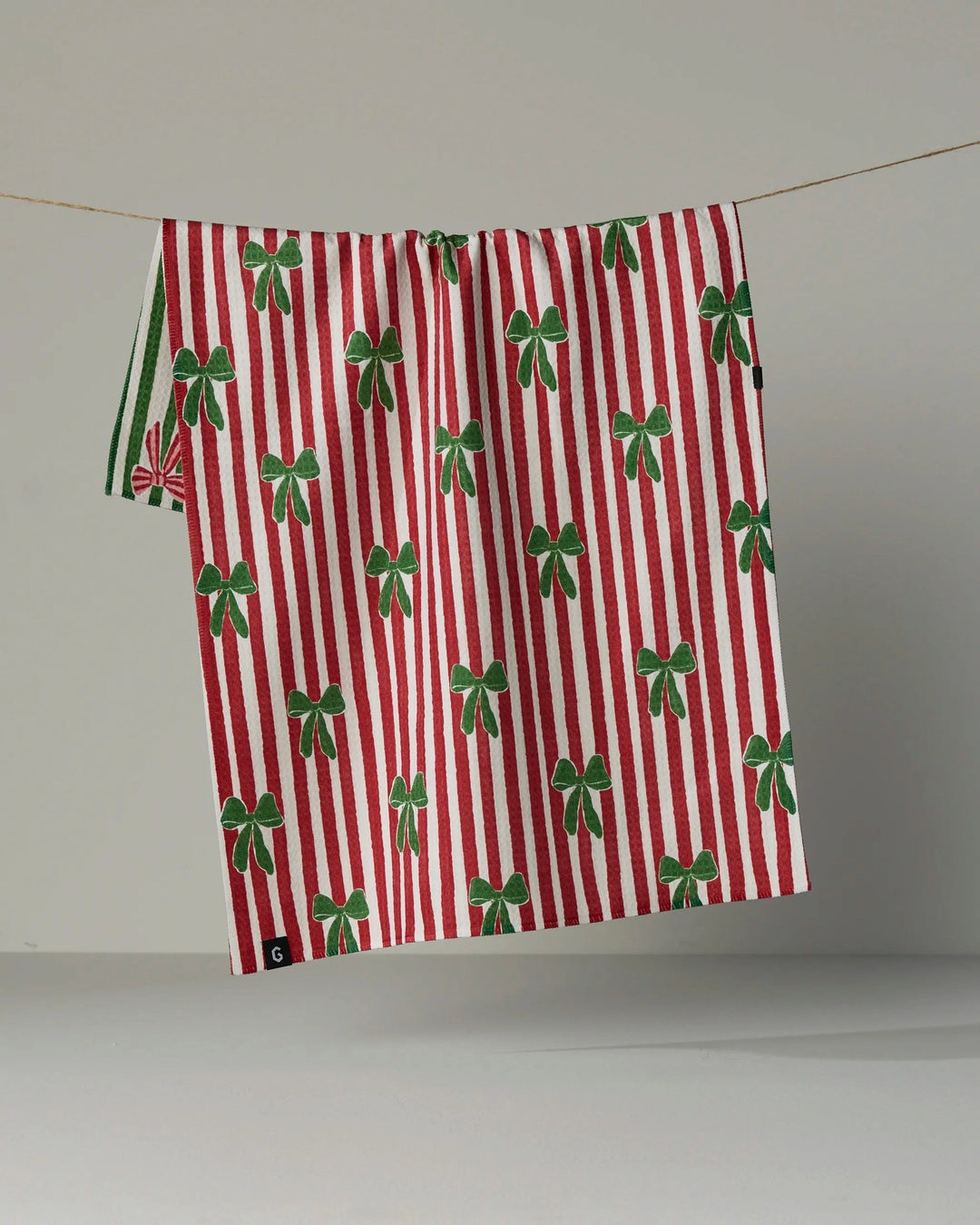 Ribbon Bows Luxe Kitchen Towel by Geometry