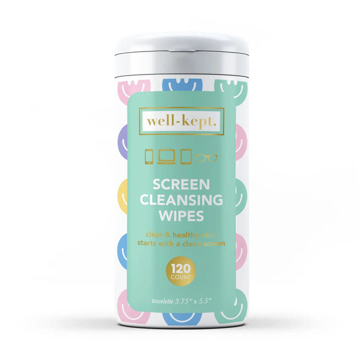 Screen & Lens Wipes Canister - All Smiles by Well-Kept (Preorder: Ships in 2-3 Weeks)
