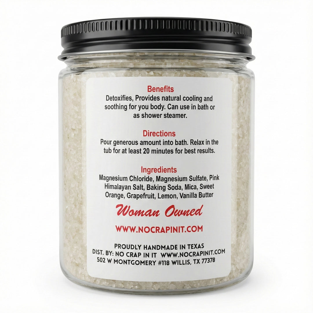 JAN ARRAY: Tartsy Magnesium Bath Soak By No Crap In It (Ships in 2-3 Weeks)