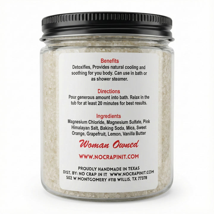 JAN ARRAY: Tartsy Magnesium Bath Soak By No Crap In It (Ships in 2-3 Weeks)