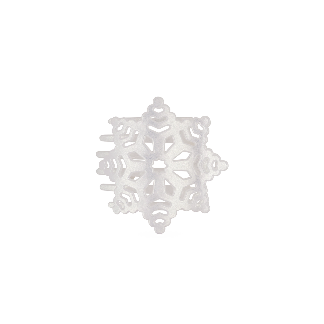 Teleties Flat Hair Clip - Glitter Snowflake