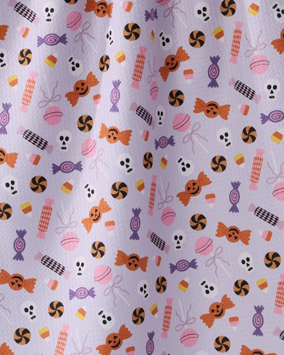 Spooky Sweets Purple Tea Towel by Geometry
