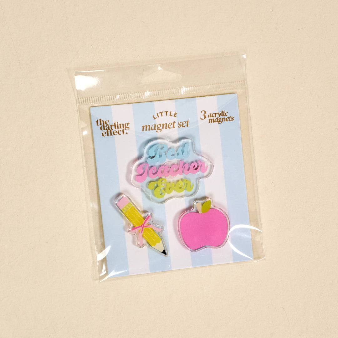 Little Magnet Set - Best Teacher Ever by The Darling Effect