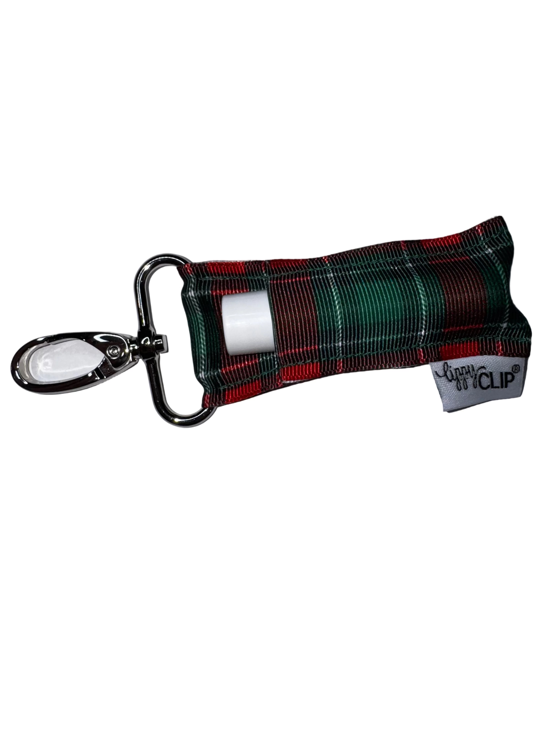 Green and Red Plaid LippyClip® (PREORDER: Ships in 2-3 Weeks)